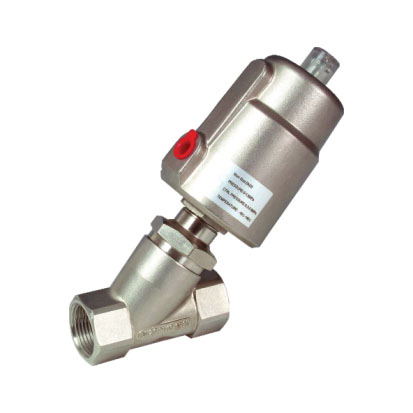 pneumatic angle seat valve