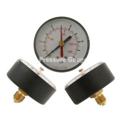 PLASTIC CASE PRESSURE GAUGE WITH RED POINTER