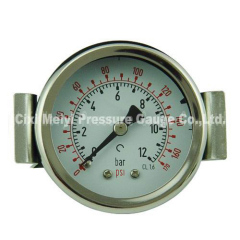 Steel Chrome Case Pressure Gauge with U Clamp