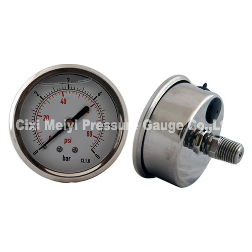 all stainless steel pressure gauges