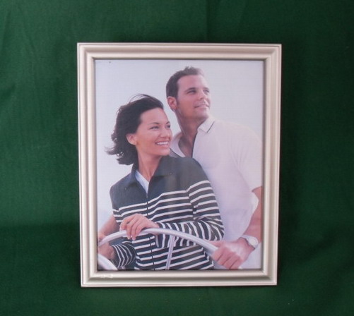 Wood Silver Photo Frame