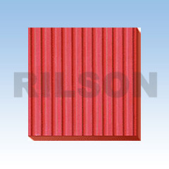 Flat ribbed rubber sheet