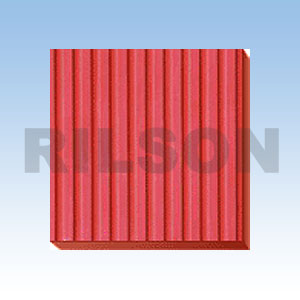 Flat ribbed rubber sheet