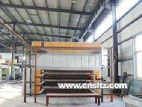 wood finish machine for steel sheet