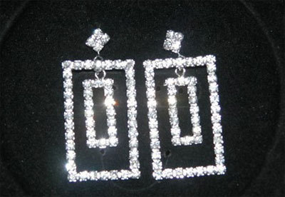 rhinestone earrings