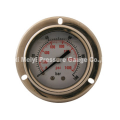 LIQUID FILLED PRESSURE GAUGE WITH FLANGE