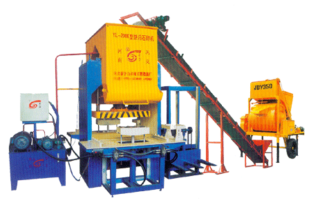 Road-rim brick machine