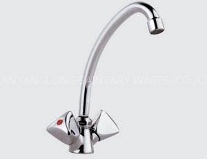 Double handle basin faucets