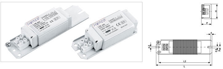 ElECTROMAGNETIC  BALLAST FOR FLUORESCENT LAMPS