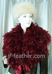 turkey feather scarves