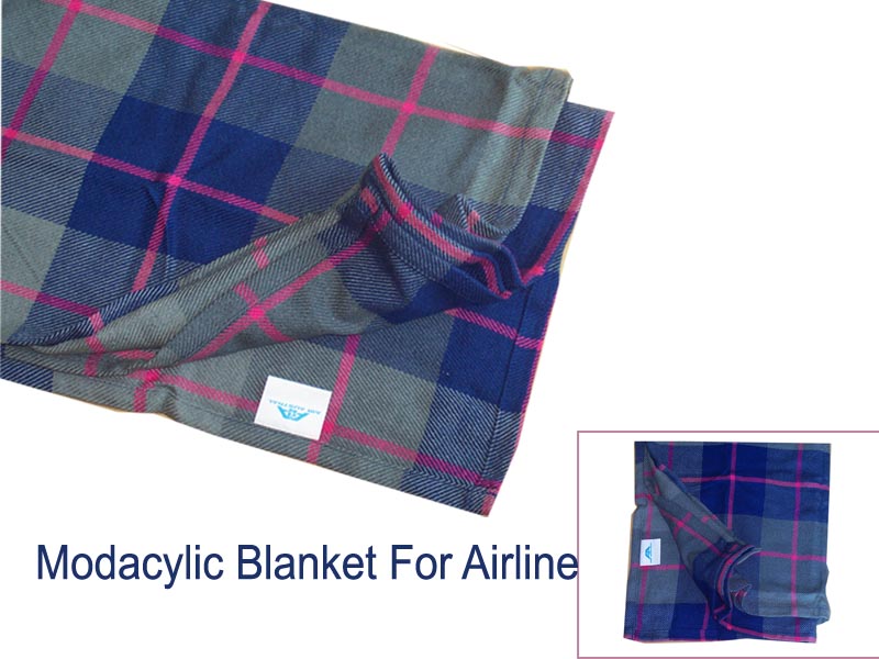 100% Modacrylic Blanket for Inflight