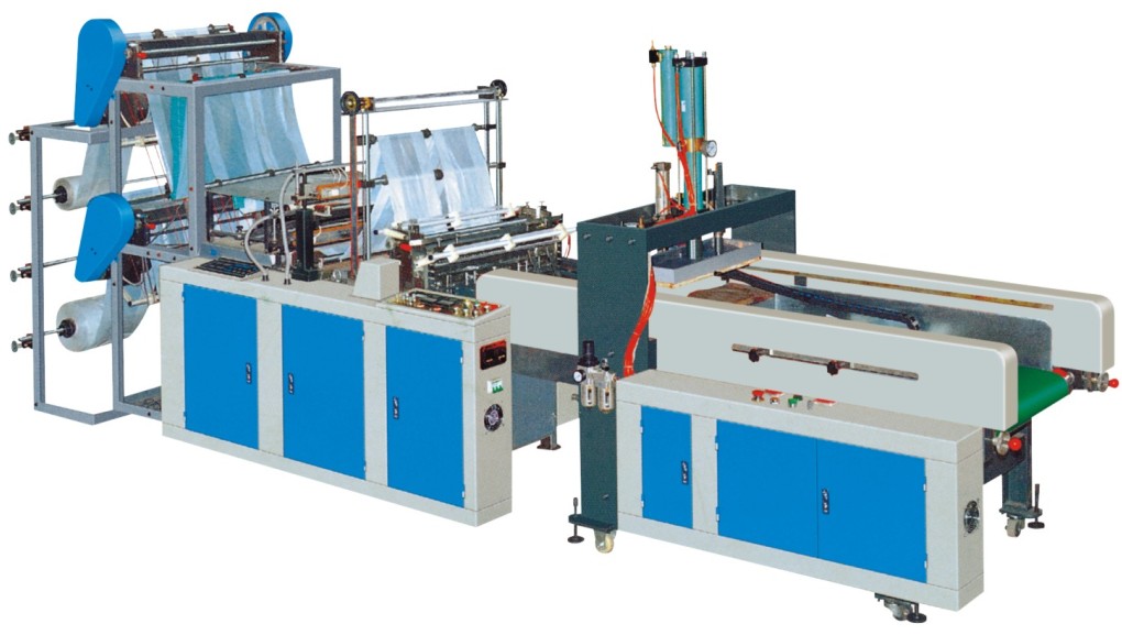 Automatic high speed vest-bag making machine