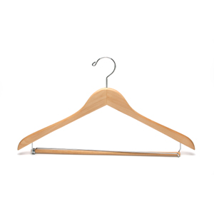 Wooden Suit Hangers WSH109 (Natural)