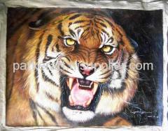 Animal oil painting