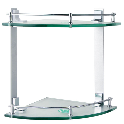 metal glass shelves