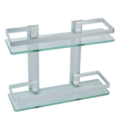 double glass shelf