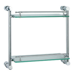 double glass shelf