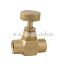 Brass needle valve gauge