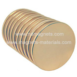 Disc Magnet with gold coating