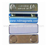 magnetic badge with metal
