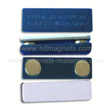magnetic badge with plastics