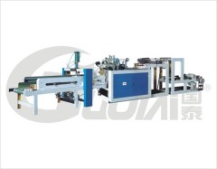 Automatic 2 layers vest /T-shirt bag making machine