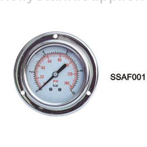 STAINLESS STEEL GLYCERIN OIL-FILLED GAUGE