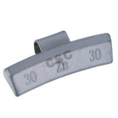 PLASTIC COATED or Zn PLATED CLIP-ON WHEEL WEIGHT