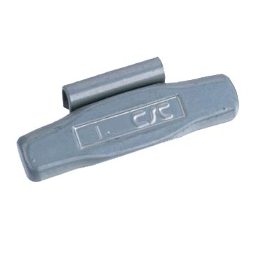 Zn PLATED and PLASTIC COATED CLIP-ON WHEEL WEIGHT