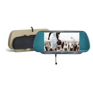 T2W 7inch rearview mirror LCD monitor with Bluetooth