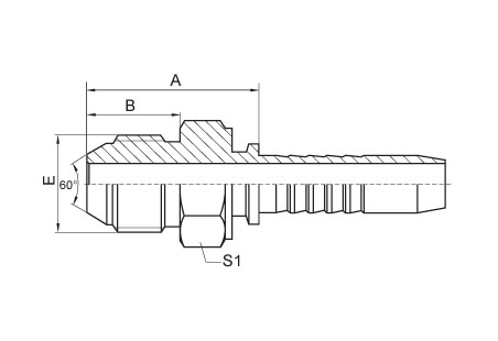 JIS Metric Male 60°Cone Seat