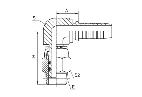 90°NPT Swivel Male