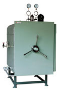 manually controlled pressure steam sterilizer