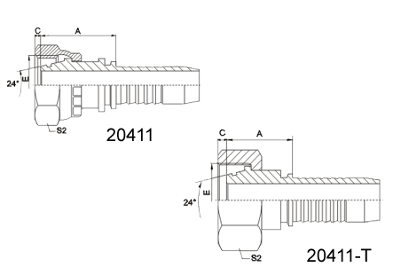 Metric Female 24°Cone O-Ring