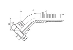 45°BSP Female Flat Seat