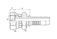 swaged steel hose fittings