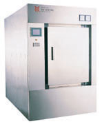 Mechanized door pulsant vacuum sterilizers