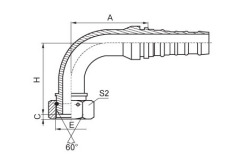 90°BSP Female 60°Cone