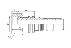 ORFS flat fitting