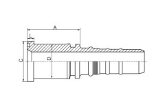 SAE straight Flanges