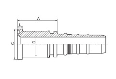 SAE Flange 6000 PSL ISO 12151-3-SAE J516