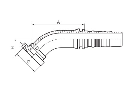 45°SAE Flange