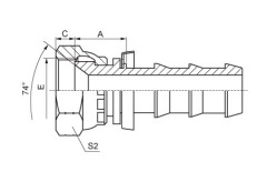 SAE Female straight Cone Seat fitting