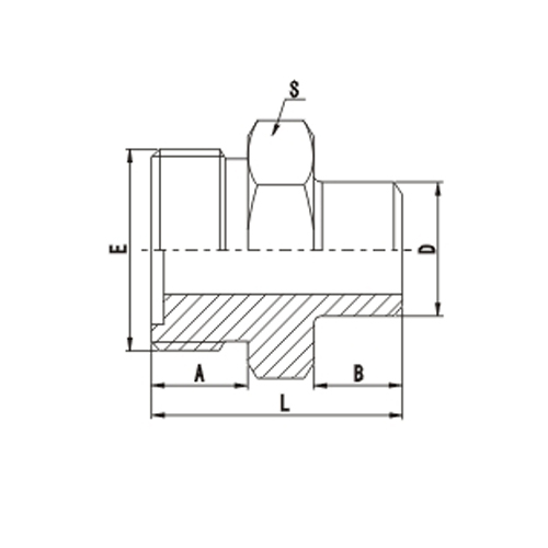 metric male adapter