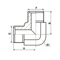 90°Elbow Metric Male O-Ring