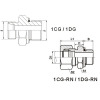 Bsp Thread Stud Ends With O-Ring Sealing