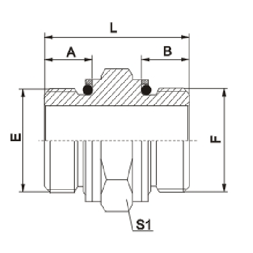 straight  metric adapter