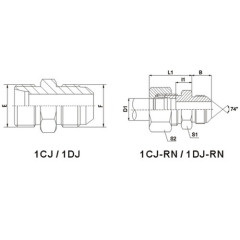 JIC  straight adapter