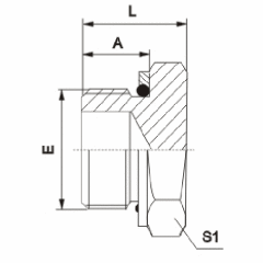 metric male plug 