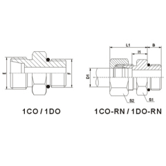 UN、UNF Thread Stud Ends With O-Ring Sealing